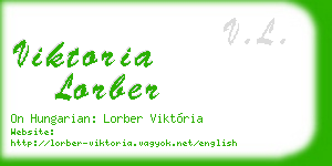 viktoria lorber business card